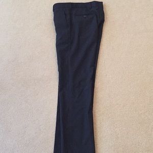 Nordstrom black flat panel dress pant